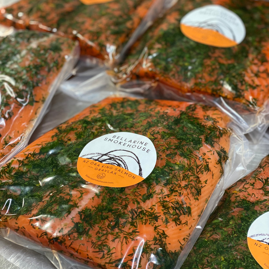 PRE-ORDER by 2nd DEC - UNSLICED Gravlax - 1/2 side NZ King Salmon Gravlax $50 deposit. Final wight calculated on production $179.95/kg.